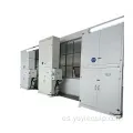 Máquina de ondas de cortina con ajuste de calor vertical totalmente automática Yuyi de 15 kW con motor PLC